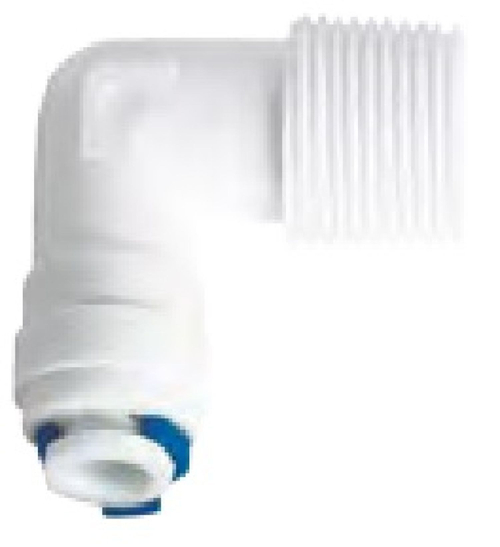 Фитинг угловой 1/4"-3/8" (трубка-резьба) QT-10А Naturewater (40-4-6)