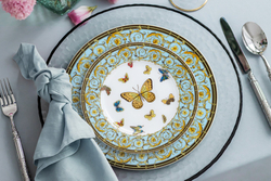 Обеденный сервиз 50 предметов на 12 персон Anna Lafarg Emily Бабочки