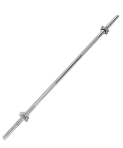 Гриф для штанги BB-103 прямой, d=25 мм, металл, с металлическими замками, хром, 120 см