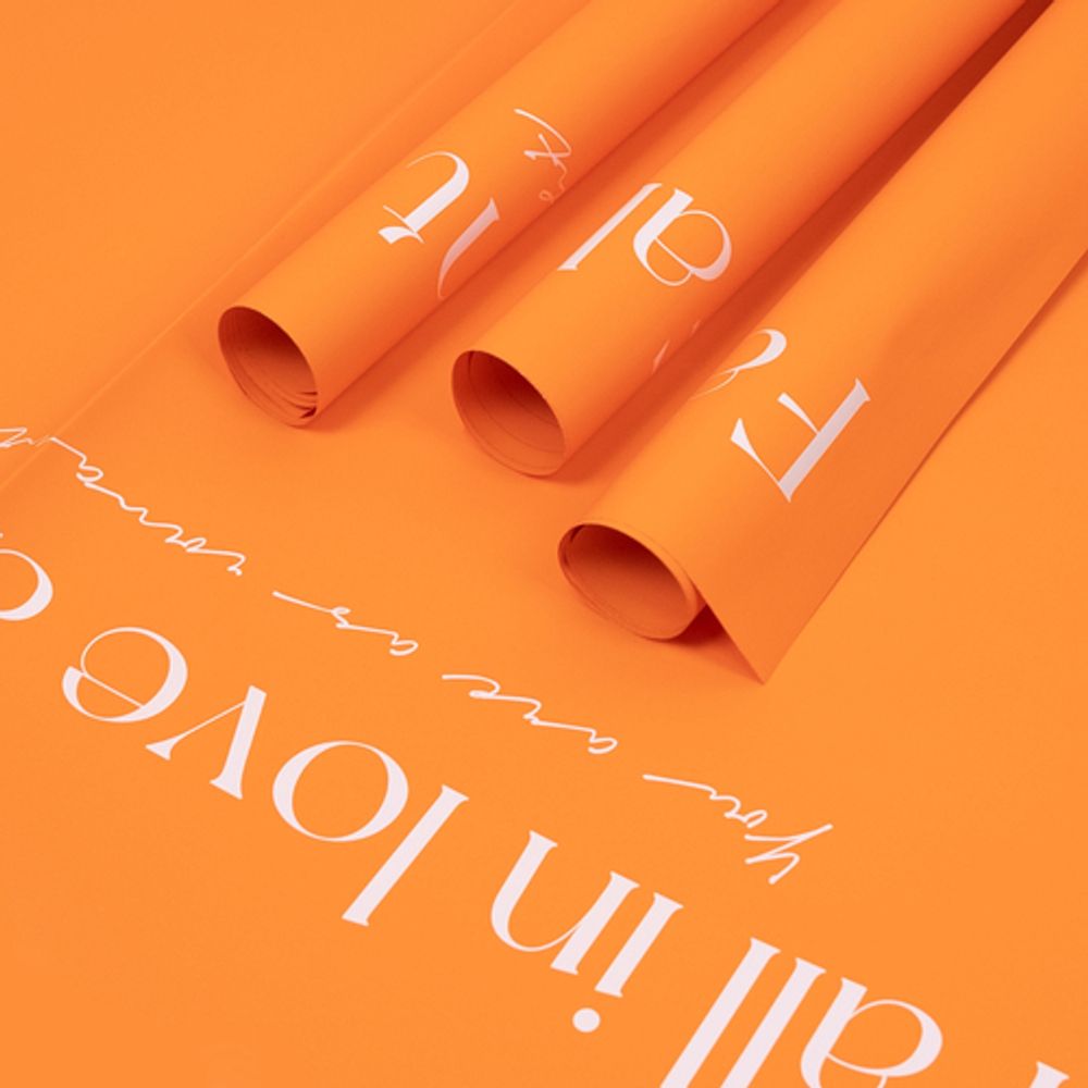 ЛИСТ &quot;С первого взгляда&quot; 58*58/10шт ОРАНЖЕВЫЙ