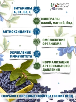 Варенье из жимолости томлёные ягоды, без сахара. 2 банки.