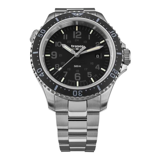 Швейцарские тактические часы Traser P67 Diver Black 109378