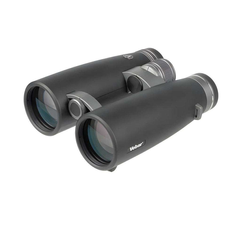 Бинокль Veber Silver Line II 12x50WP - вид сбоку с объективами