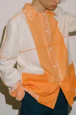 Рубашка Soeurs Linen Orange Juice Shirt orange