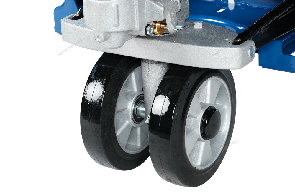 NORDBERG (N3901-25R) Тележка (рохля) складская гидравлическая 2.5 т, усиленная, с резиновыми колесами