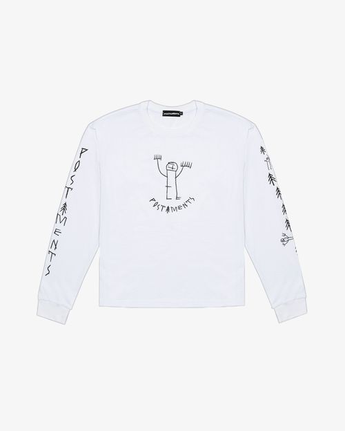 Лонгслив Postaments Beresta белый