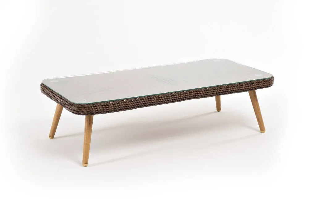 "Прованс" столик журнальный из ротанга, цвет коричневый