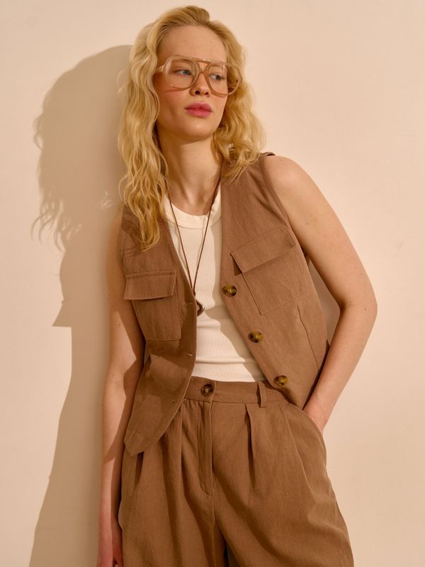 Костюм из льна и хлопка 