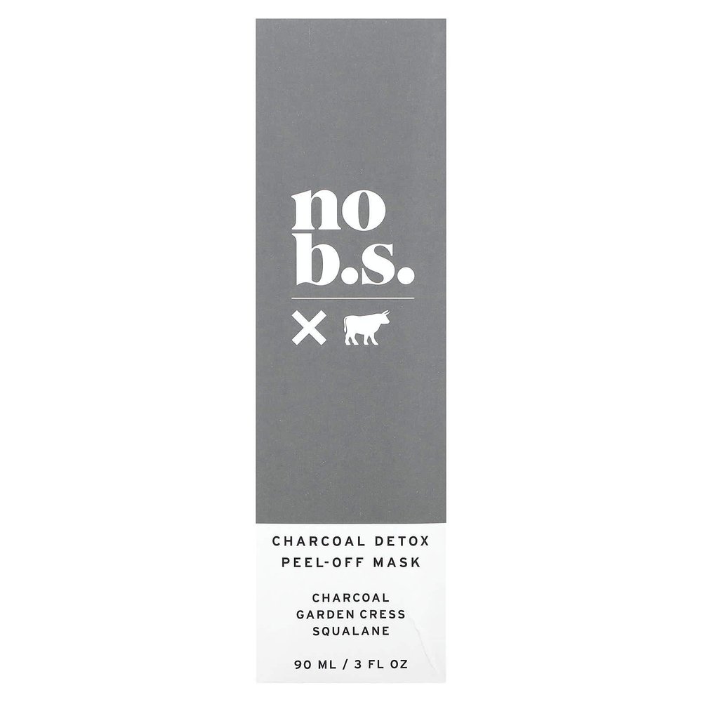 No BS Skincare, отшелушивающая маска для лица с древесным углем, детоксикация, 90 мл (3 жидк. унции)