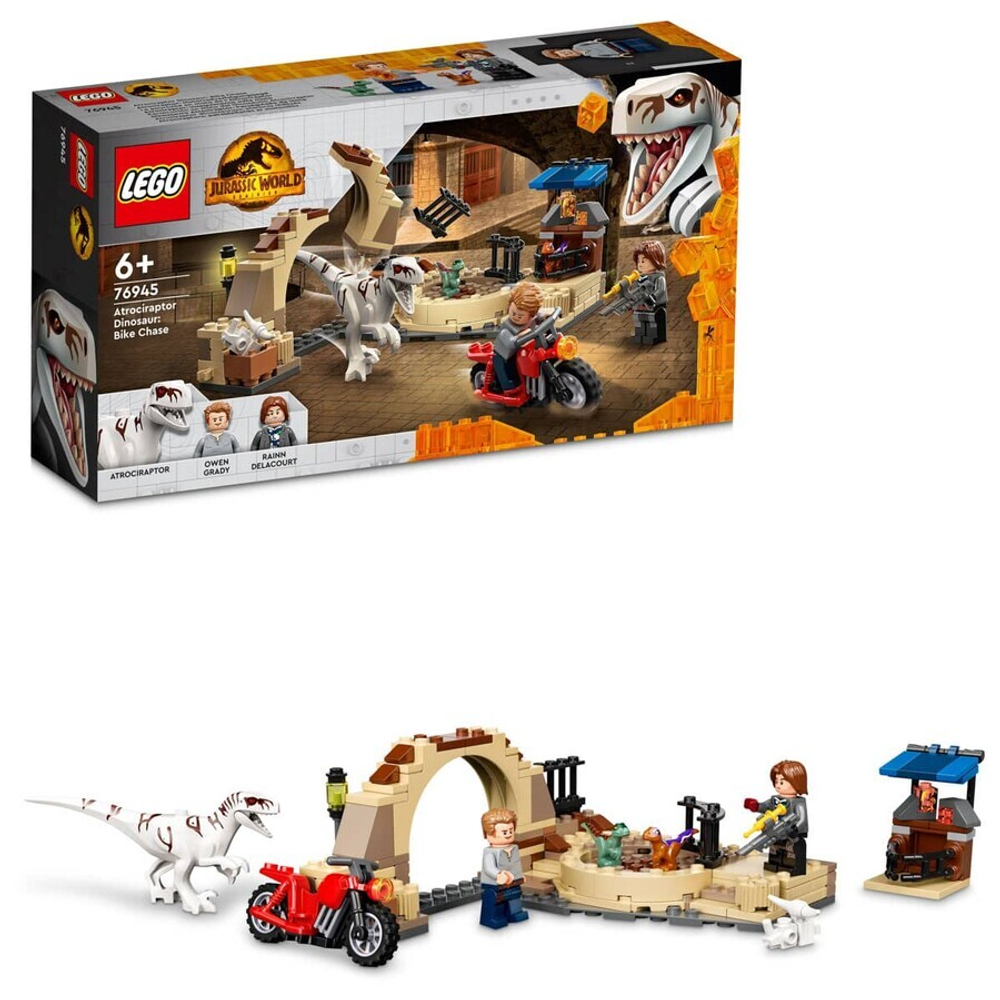 Конструктор LEGO Jurassic World 76945 Атроцираптор: погоня на мотоцикле
