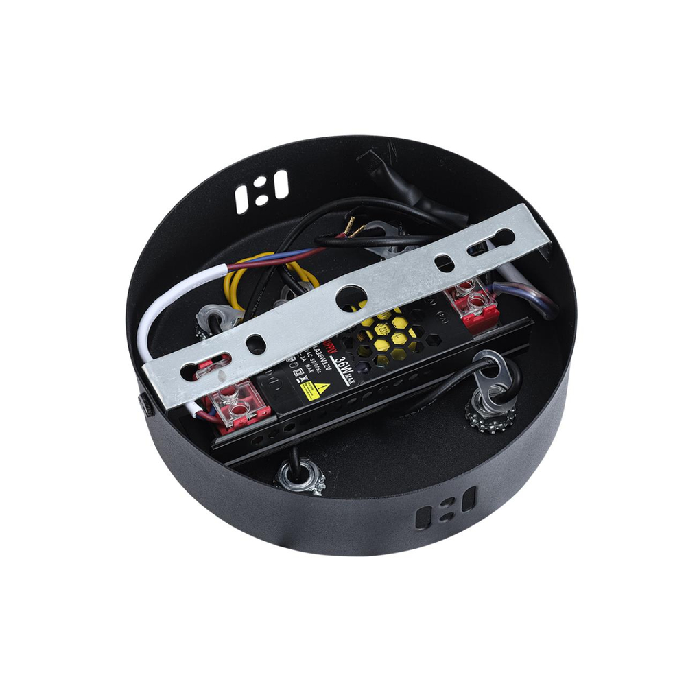 8341/54L LEDIO LN26 228 черный/прозрачный металл/акрил Люстра подвесная LED 54W 3000K 220V VINORA