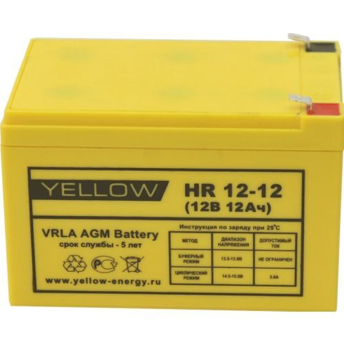 Аккумуляторная батарея Yellow HR 12-12