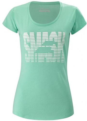 Женская теннисная футболка Babolat Exercise Massange Tee W - Мятный