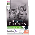 Сухой корм Pro Plan Sterilised для стерилизованных котят с лососем 3 кг