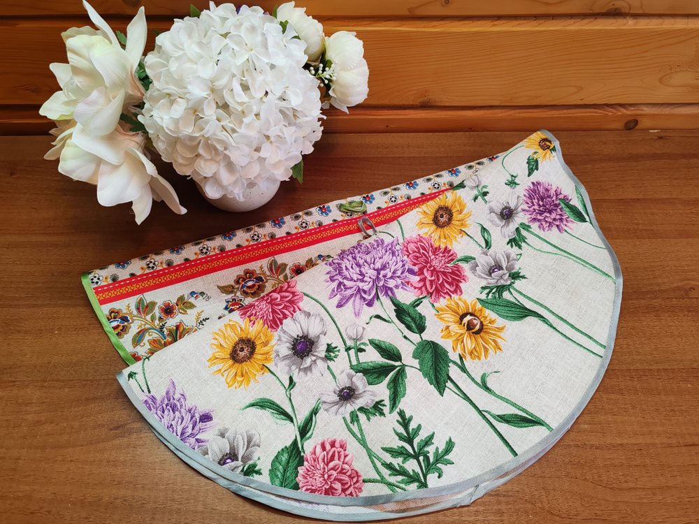 Полотенце кухонное, круглое, 2 шт, вафельное полотно