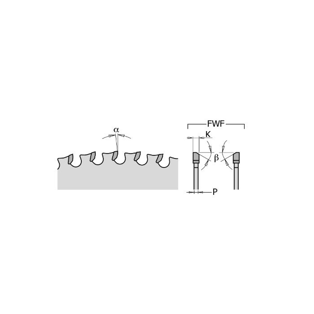 Диск пильный по стали 305x25,4x2,2/1,8 0° 8° FWF Z=80 226.080.12