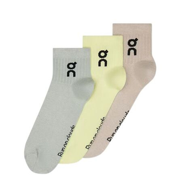 Теннисные носки On Logo Mid 3P - lemonade/tin