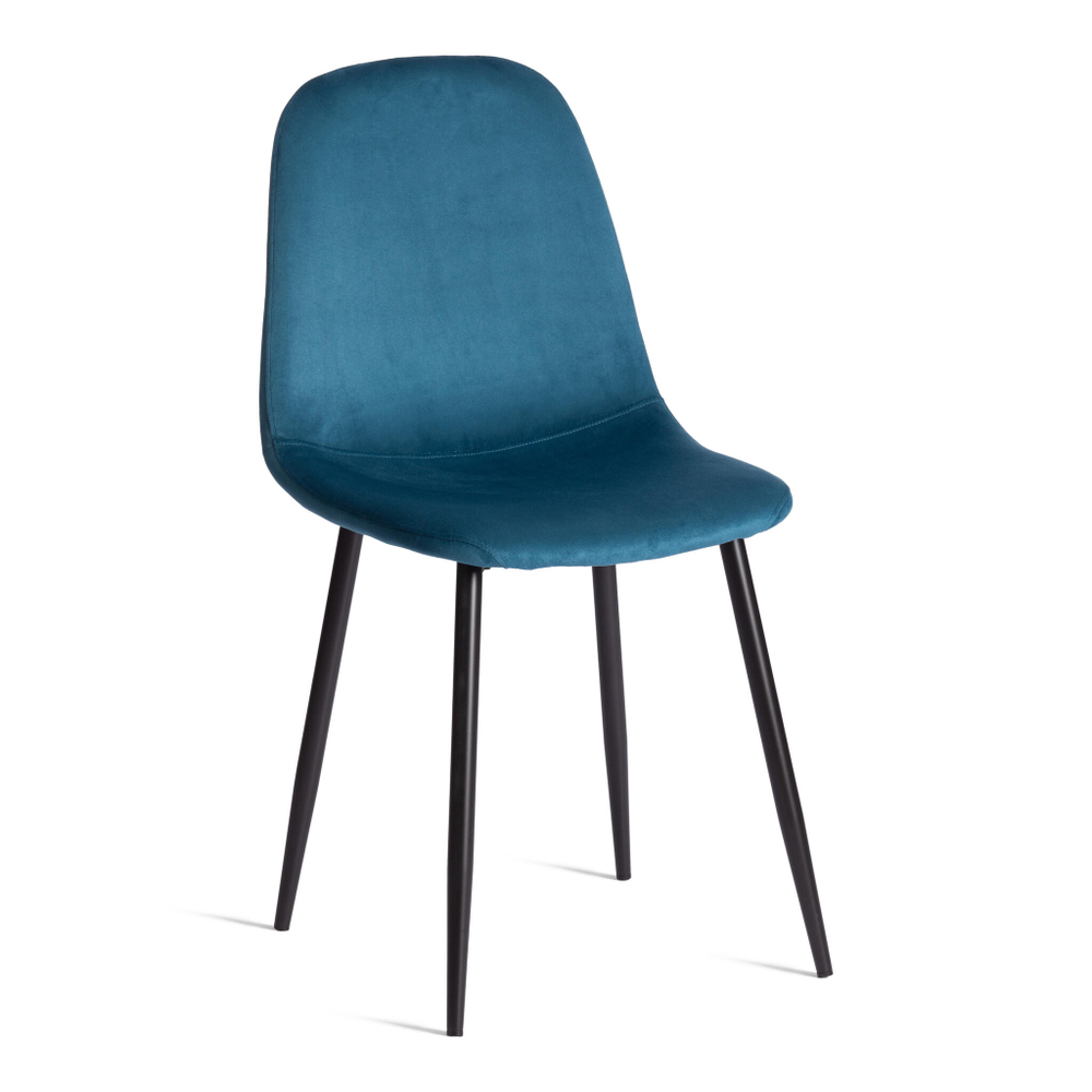 Стул BREEZE (mod. 4724) Велюр/металл , 44 х 53 х 87 см, Dark turquoise (темно-бирюзовый) HLR62 / черный