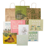 Коробка образцов пакетов из бумаги, полученной из сельскохозяйственных отходов, и крафт-бумаги