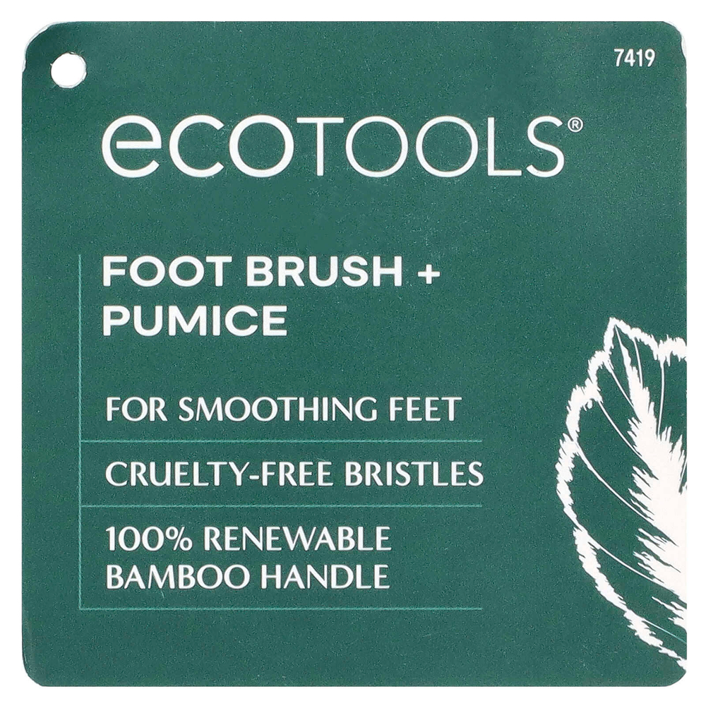 EcoTools, Щетка для ног + пемза, 1 шт.