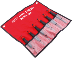 Набор выколоток с протектором для слесарных работ, 6 предм. KA-4376