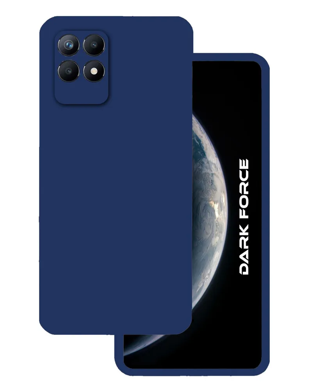 Накладка Realme 8i силикон Blue