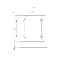 Кронштейн для подвеса боксерского мешка Sv Sport потолочный