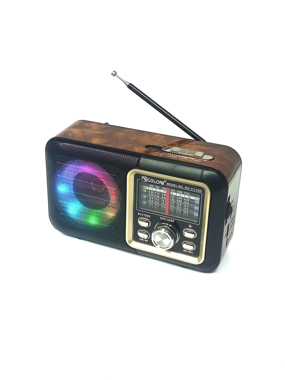 Радиоприемник с MP3 плеером+Solar panel Golon RX1717SD