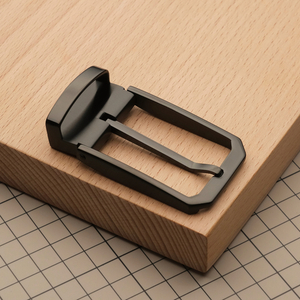 Ременная пряжка 35 мм из нержавеющей стали, цвет черный // BTAB35