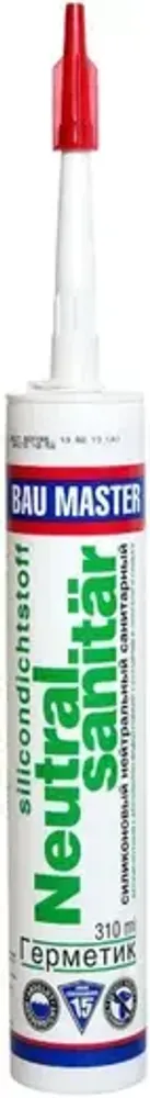 Герметик BAU MASTER Neutral Sanitar EST силиконовый прозрачный 310 мл