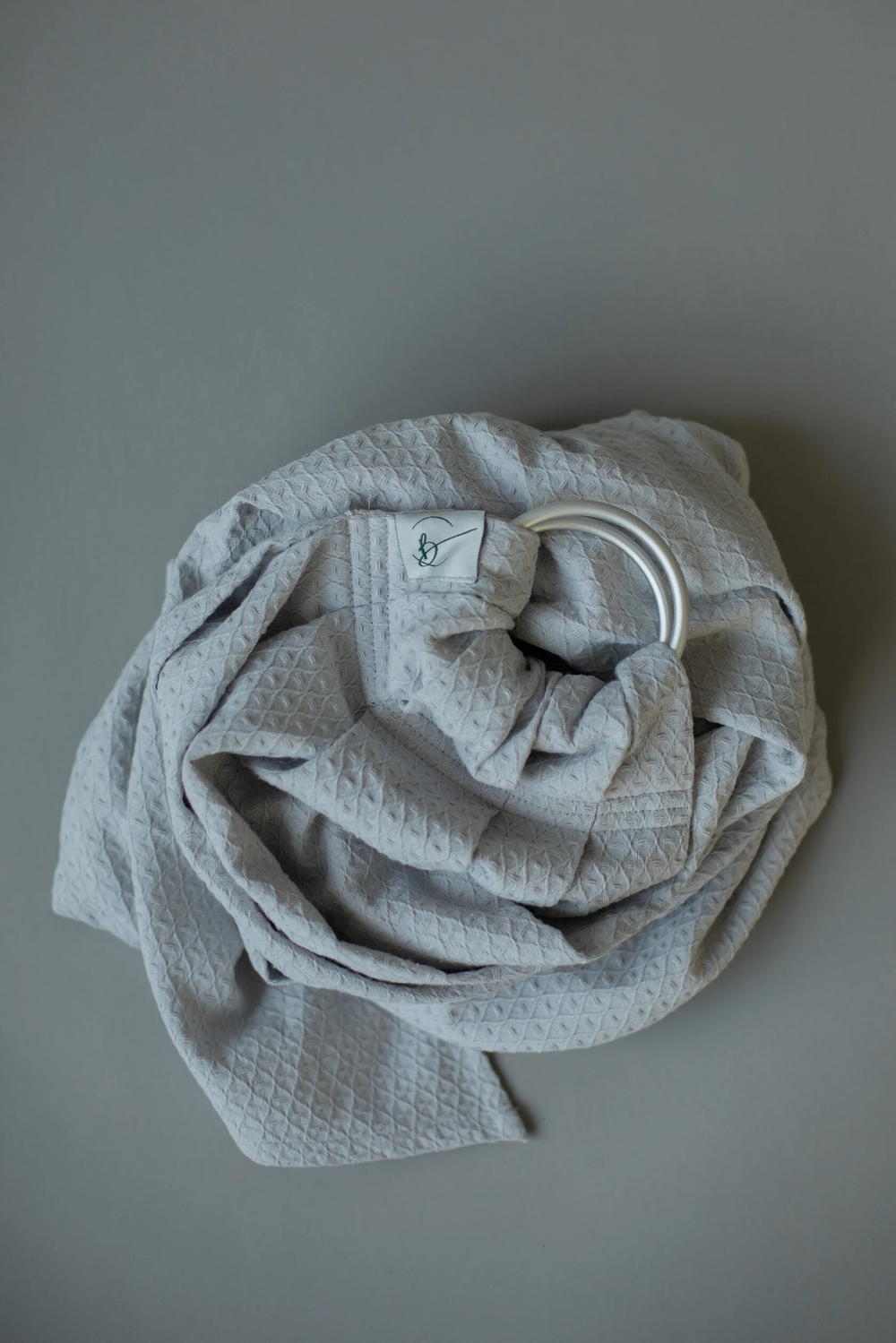 Тканый слинг на кольцах «Крепкие объятия», Пепел