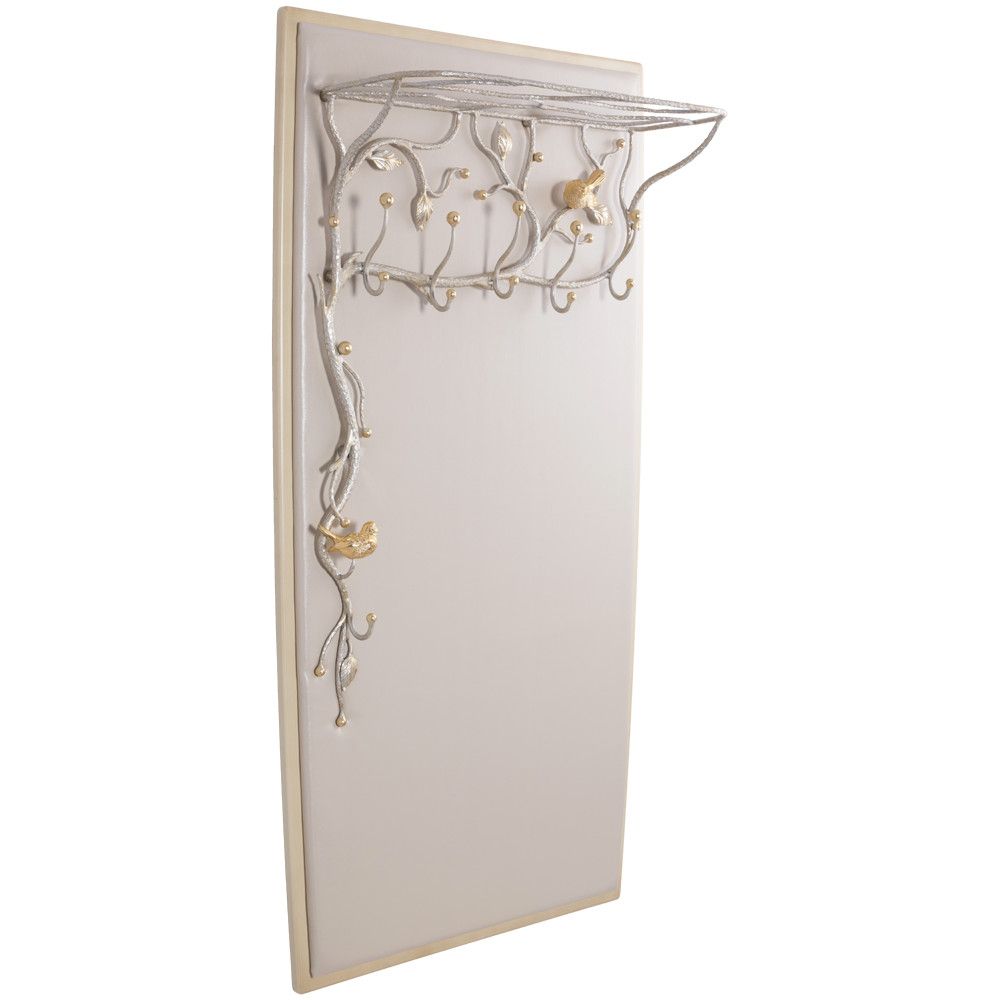 Вешалка настенная Терра (без зеркала) Айвори мраморное золото