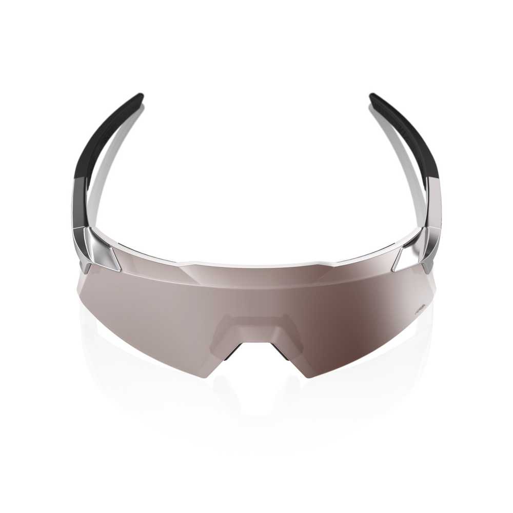 Спортивные очки 100% AEROCRAFT Gloss Black Chrome - HiPER Silver Mirror Lens