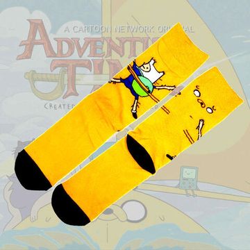 Носки "Adventure Time" Финн р-р 40-46 (желтые)