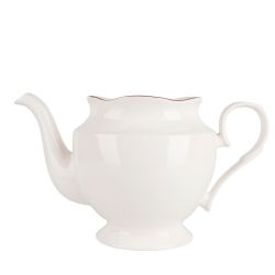 Чайник " " v=1300мл с золотой окантовкой (фарфор) (подарочная упаковка)