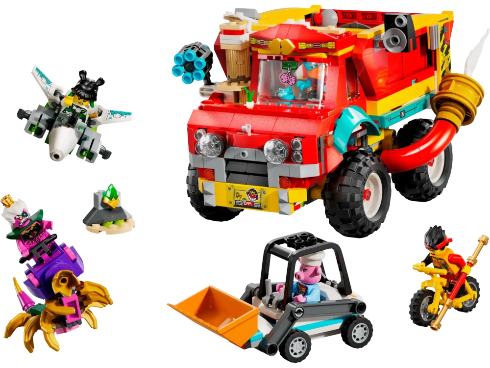 Конструктор LEGO Monkie Kid 80055 Мощный грузовик команды Monkie Kid