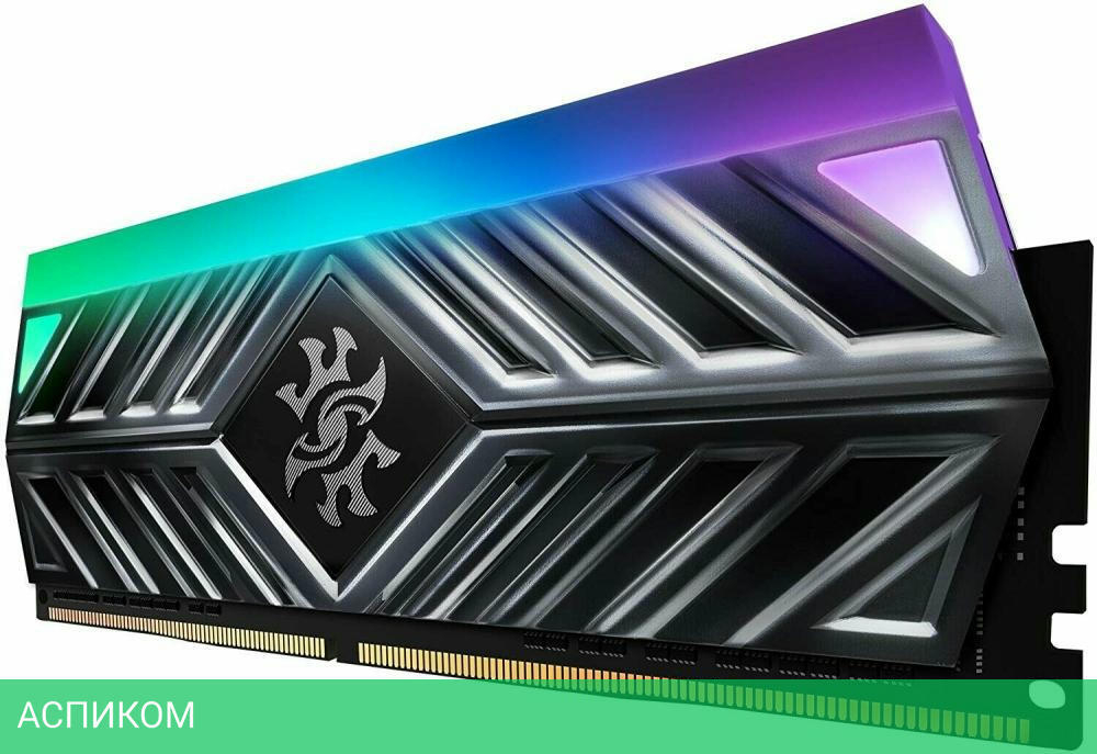 Оперативная память A-Data XPG Spectrix 8GB DDR4 D41 RGB Grey (AX4U32008G16A-ST41)