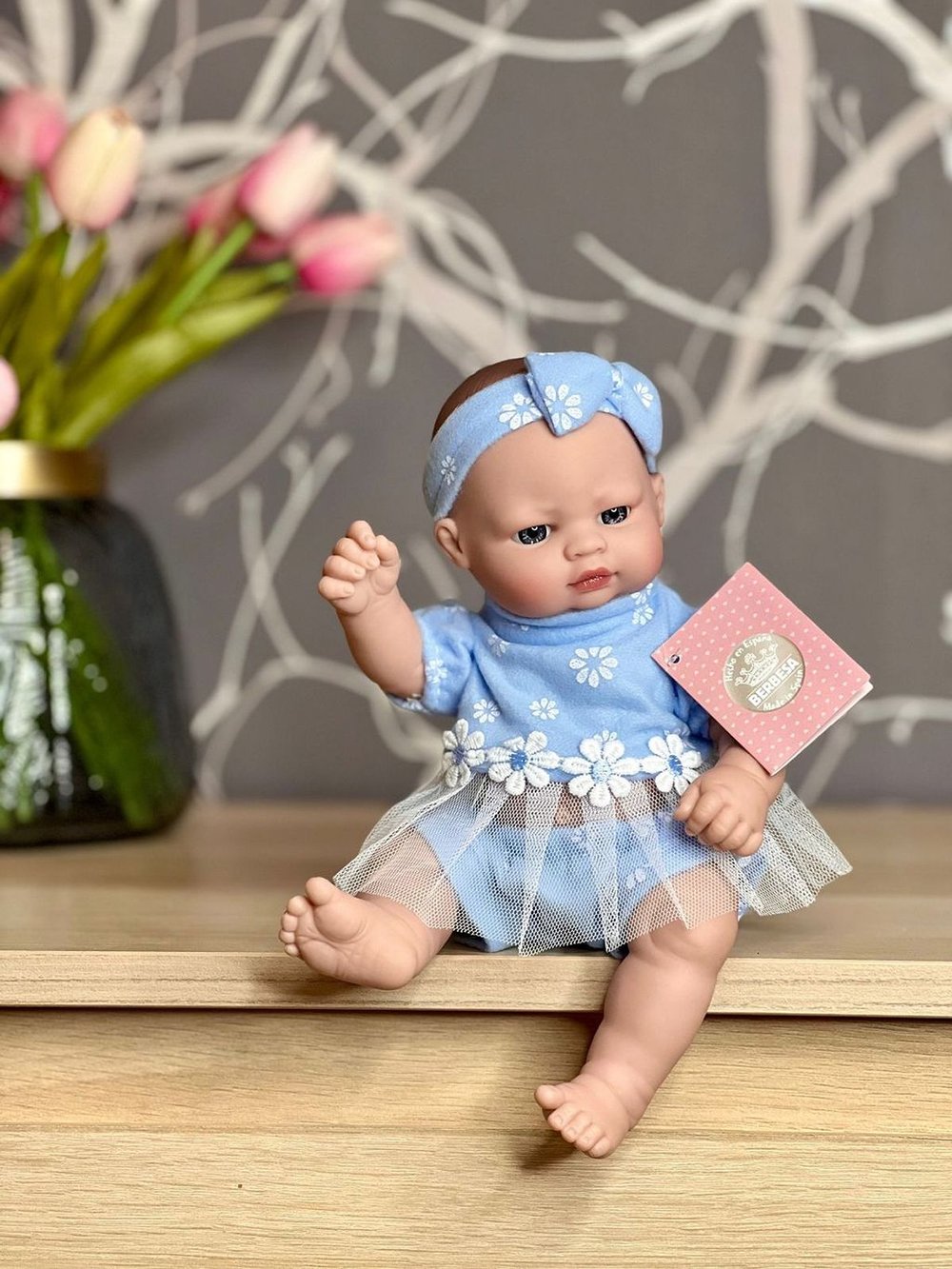 Кукла Berbesa виниловая 27см Recien Nacido (2511K1)