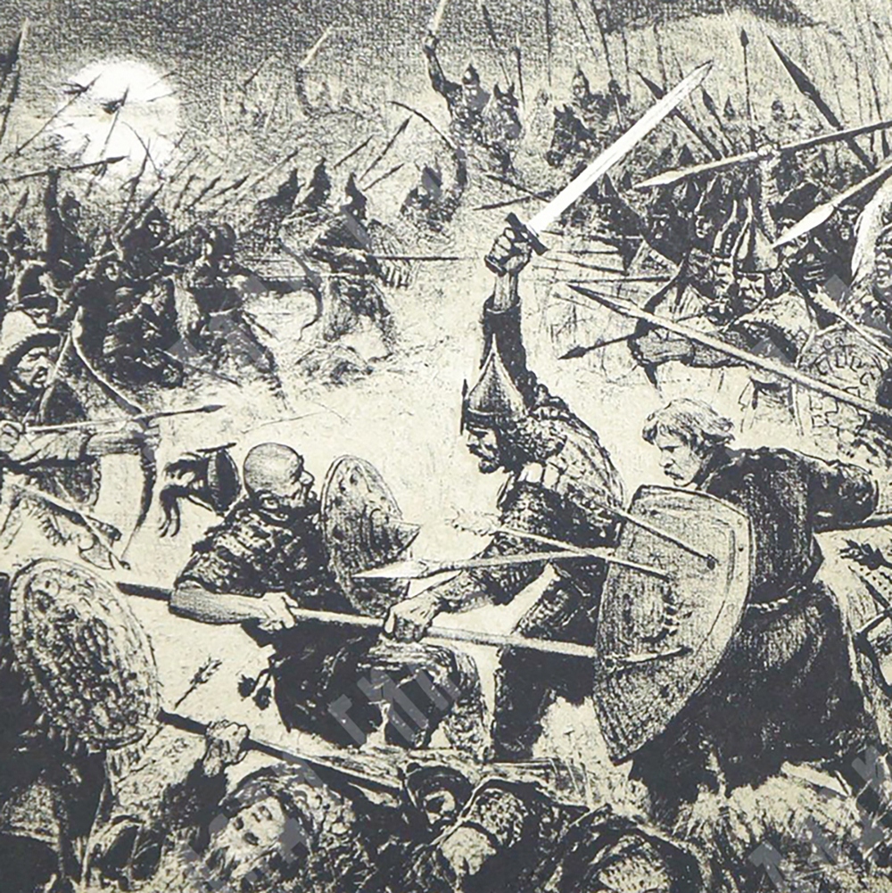 Шевченко В.Г.  (1922–2008). Битва за Русь. 1970-е, Литография