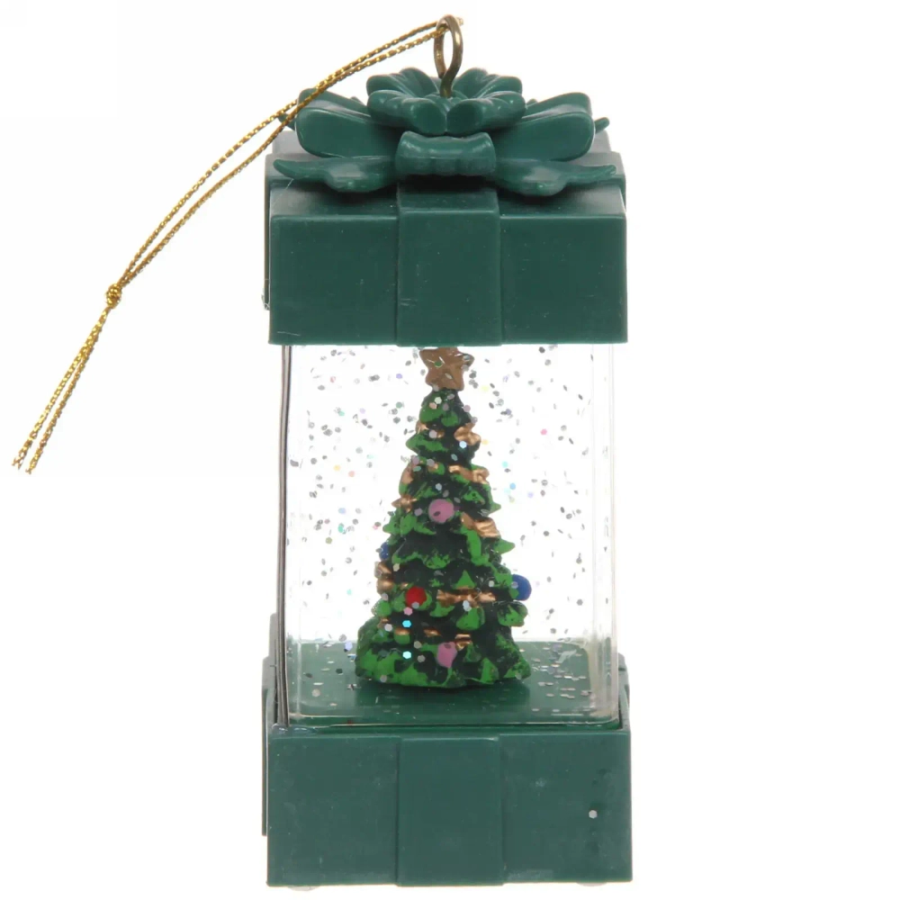 Сувенир с подсветкой Christmas «Подарок - Сказочная ёлочка» 5,5х11,5 см, зеленый