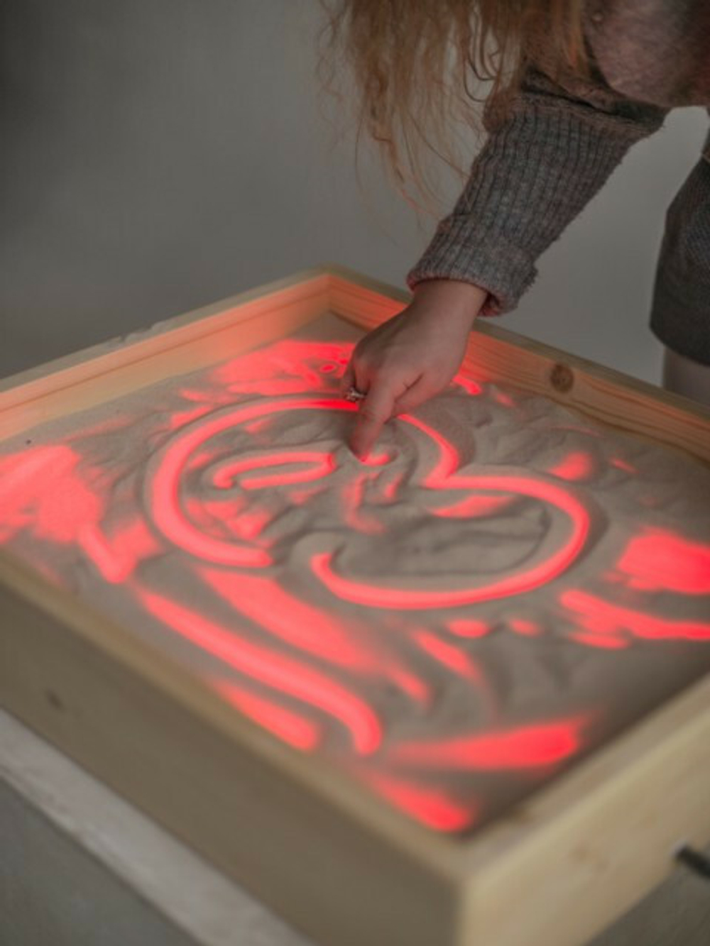 Световой планшет для рисования песком Стандарт с цветной подсветкой, 44х54х12 см