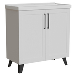 Тумба д/ванной "РИФ-80" 2 створки  белый под рак."Fest- 80"  мебельный (Sanita Luxe)(ПВХ)