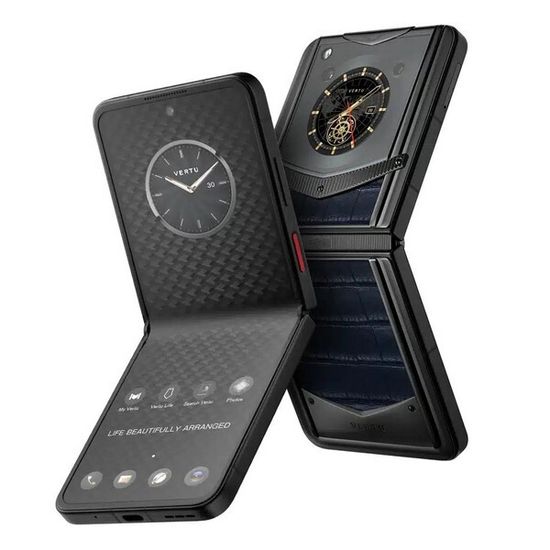Vertu Ironflip морской голубой (кожа аллигатора)