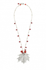 Колье лист Ester Bijoux Амарант CL738-S BW