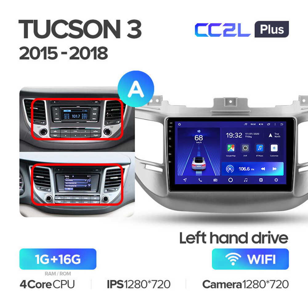 Teyes CC2L Plus 9" для Hyundai Tucson 2015-2018