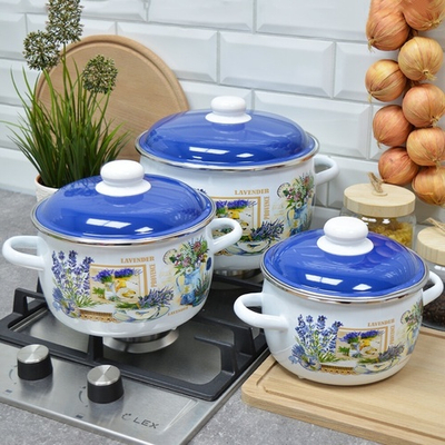 Набор кастрюль "Горная лаванда" №19