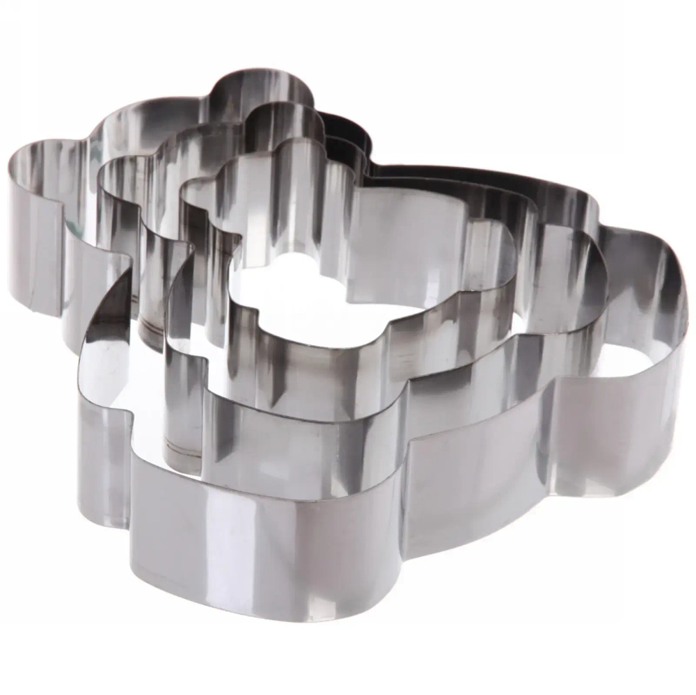 Форма для выпечки в наборе 3шт «Мишка» (20*4,5см, 15*4,5см, 10*4,5см)