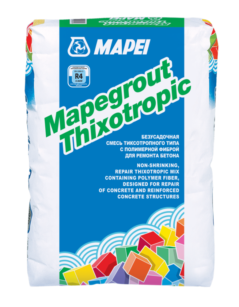 Mapegrout Thixotropic (Мапеграут Тиксотропик) Смесь ремонтная безусадочная /25 кг/