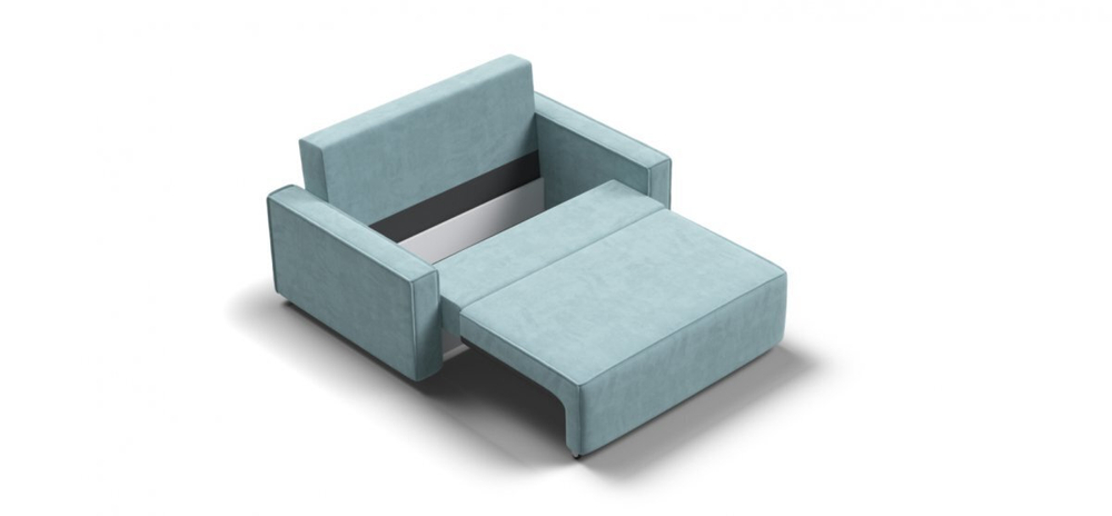 Диван Норд двухместный Велюр Монолит аква