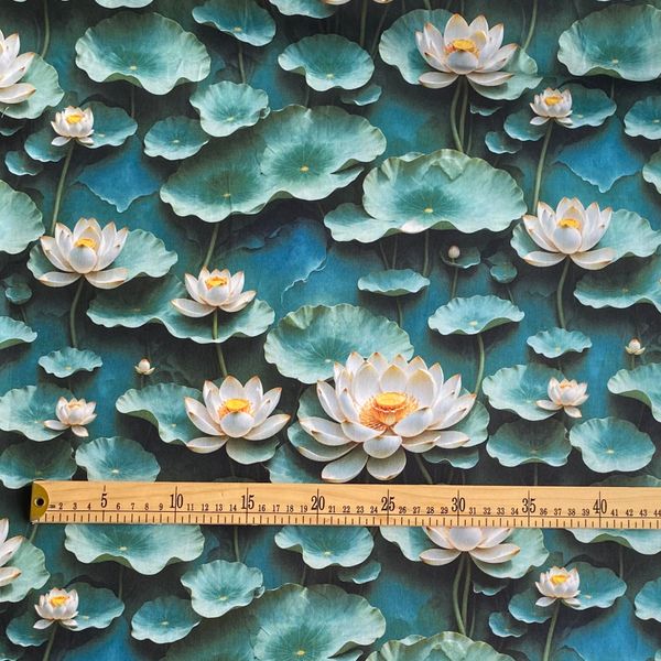 ЛОТОСЫ, 100% хлопок, Handmade Fabrics 2